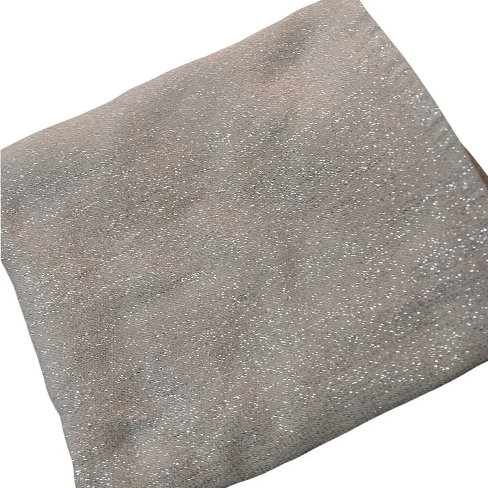 GLITTERING GOLD COTTON AMD SILVER METALLIC RECTANGULAR TABLECLOTH! 96